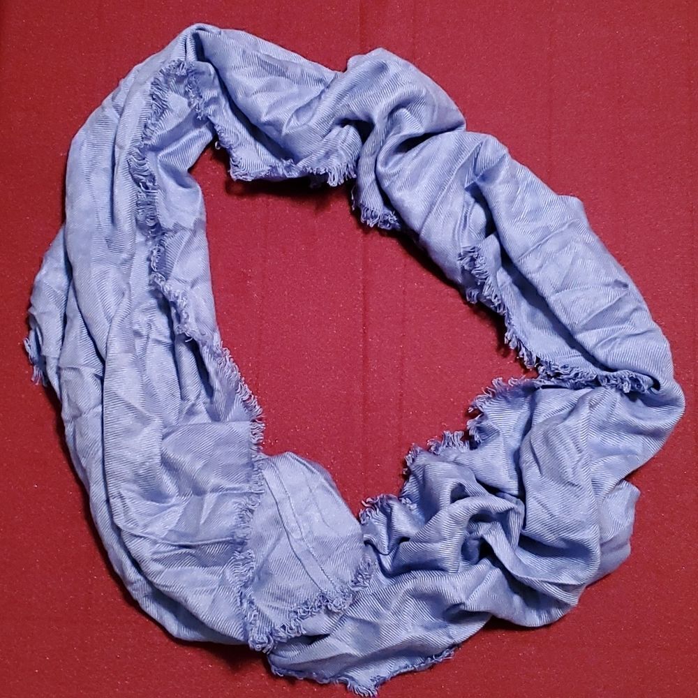 Spectrum Purple Lavender Infinity Rayon Fringe Scarf